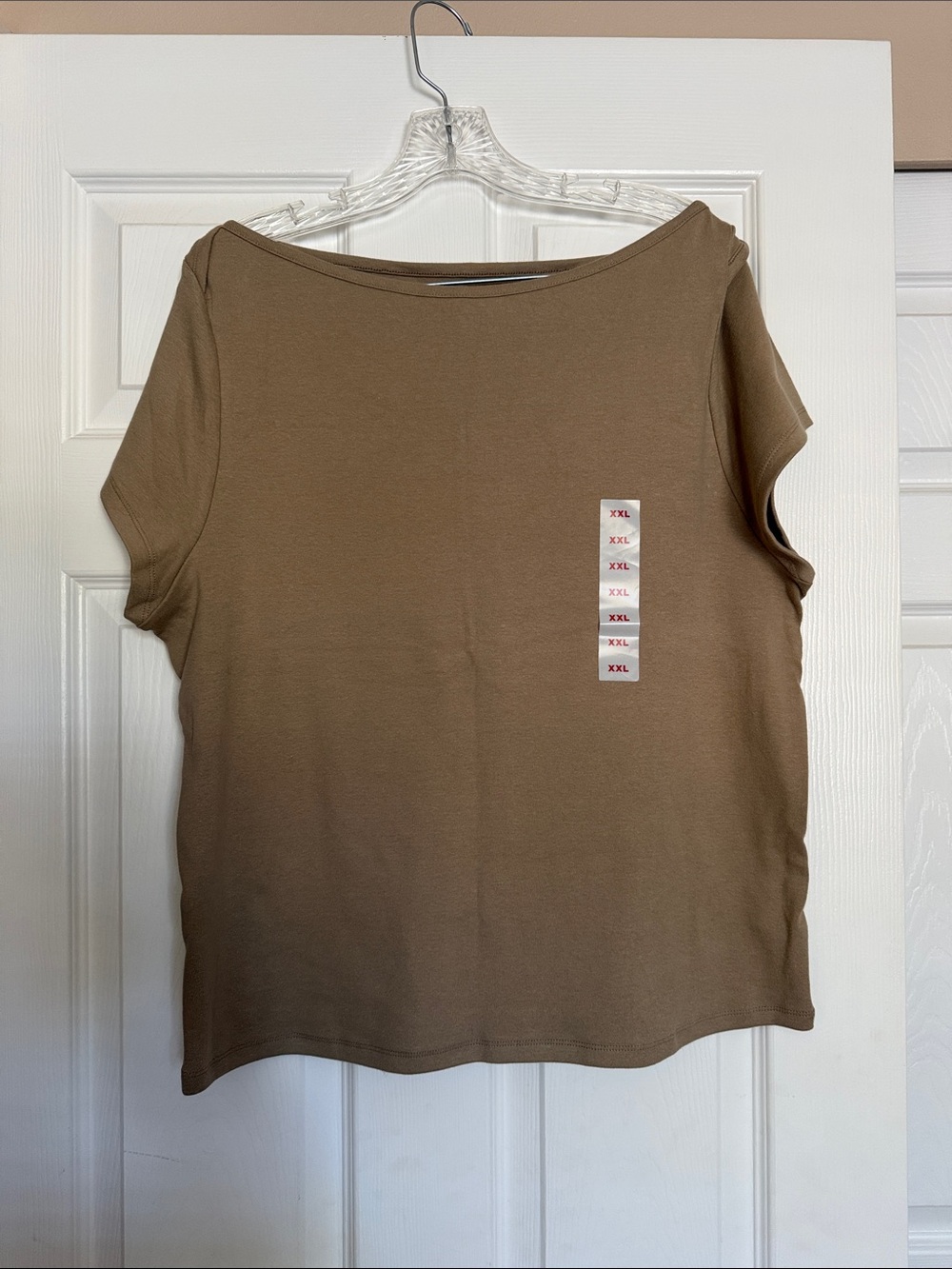 Old Navy Snug Beige Boatneck T-shirt XXL